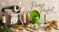 A display of spring-related products, like bird feeders and a hanging bird bath
