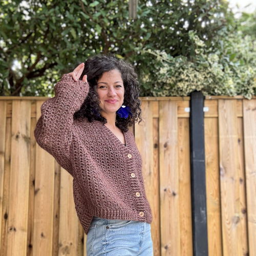 Haak een trendy oversized trui | Amira Cardigan