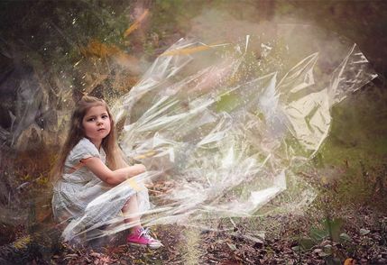 Plastic Wrap, экшен Фотошоп - пластиковая обертка вокруг объекта