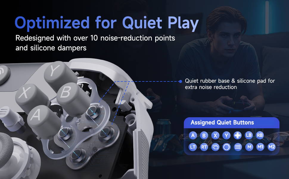 EasySMX X05Pro Game Controller Noise-canceling Buttons