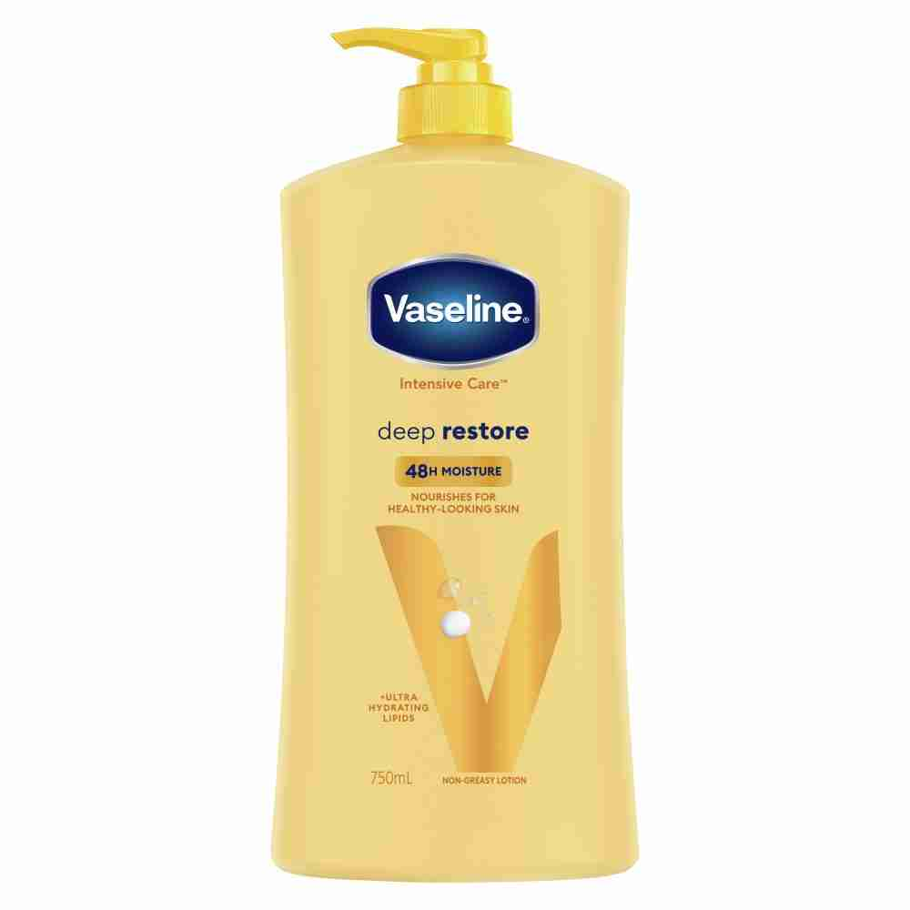 Vaseline Intensive Care Deep Restore Body Lotion For Nourished, Healthy-Looking Skin 750Ml