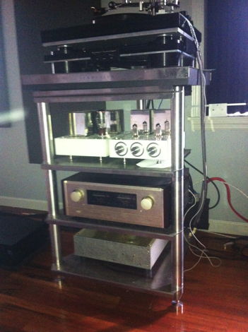 Symposium Acoustics  Isis Rack with Turntable Top and e...