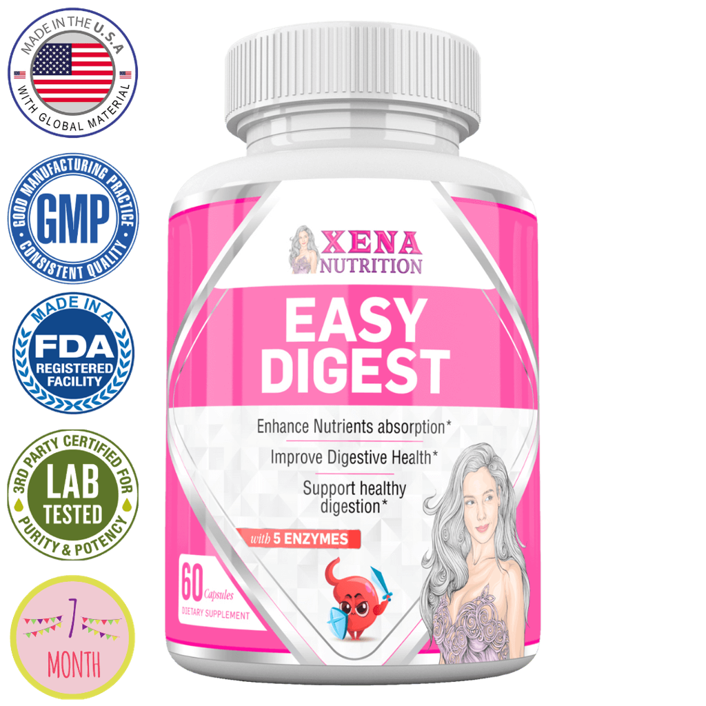 Easy Digest xena nutrition natural digestive enzymes for women for better digestion