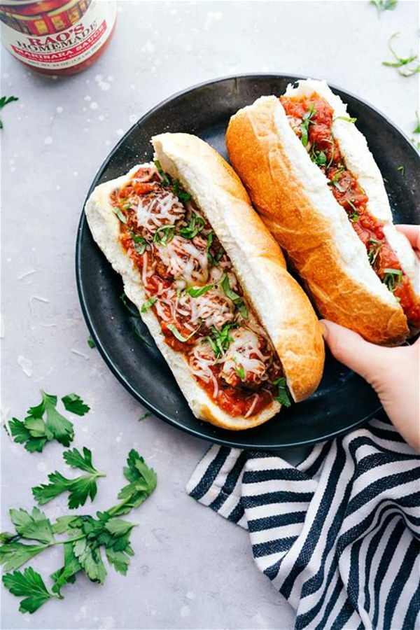 Photo of  Meatball Sub with Caesar Salad 
