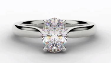 Oval cut lab diamond ring - Pobjoy Diamonds