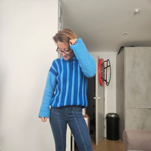 Brighten your day sweater - crochet pattern