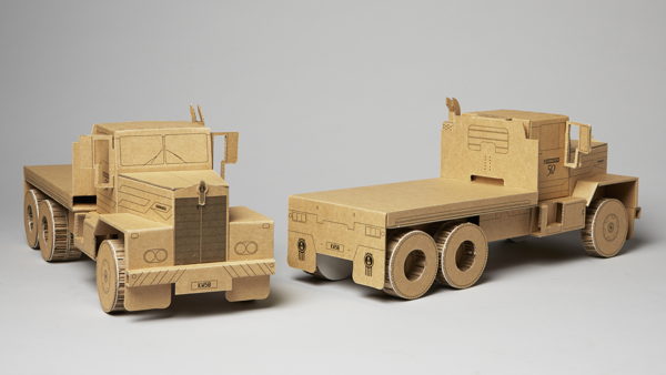 Kenworth. Cardboard truck