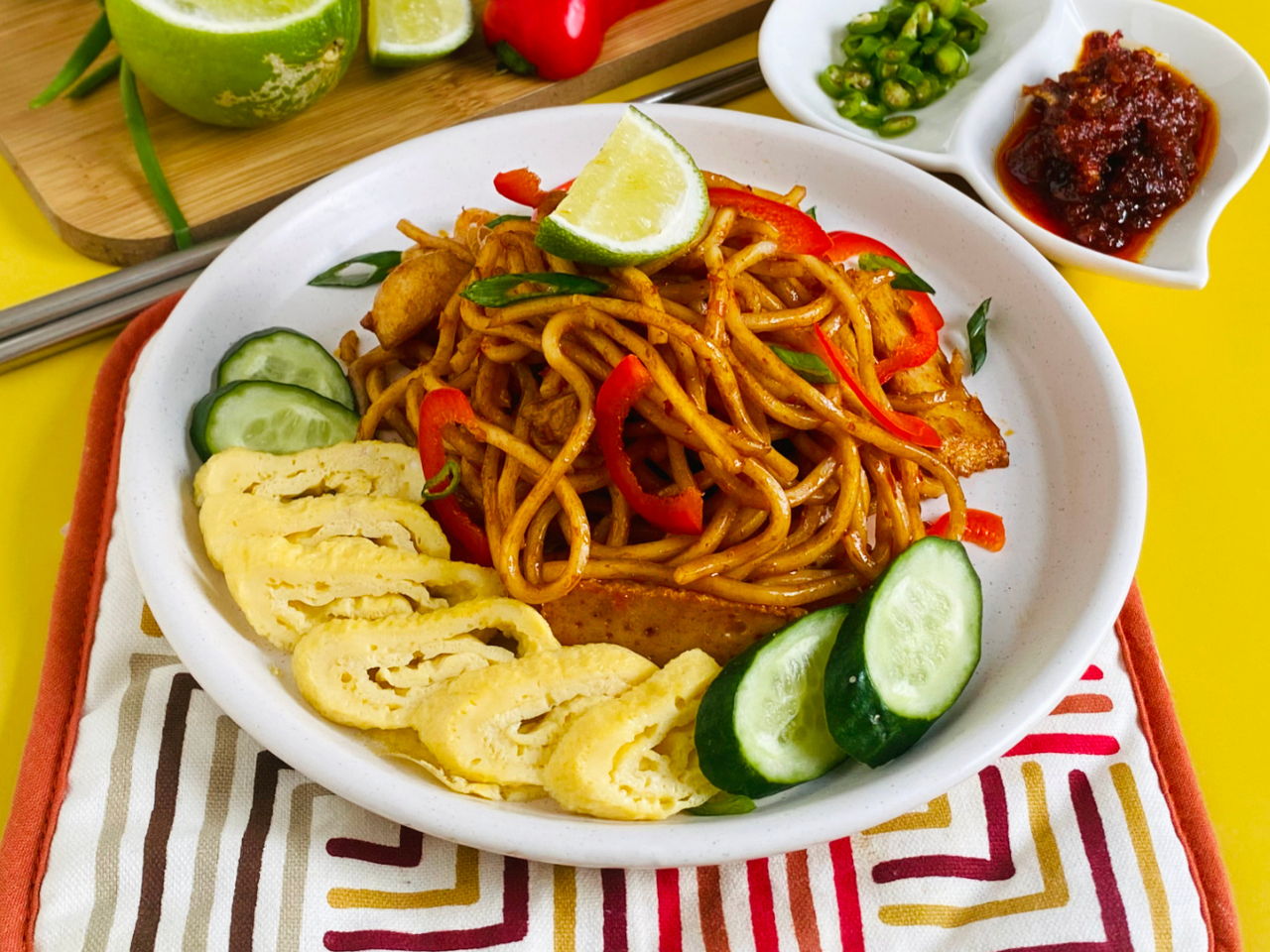 Malay Mee Goreng - Southeast Asian Recipes - Nyonya Cooking