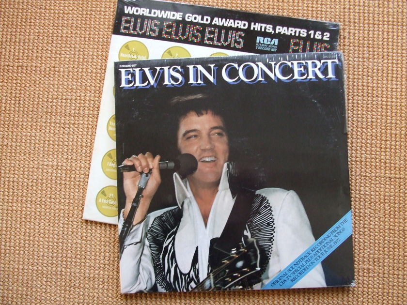 Elvis Presley - 2 Sealed LP's Elvis in Concert & Gold Awards