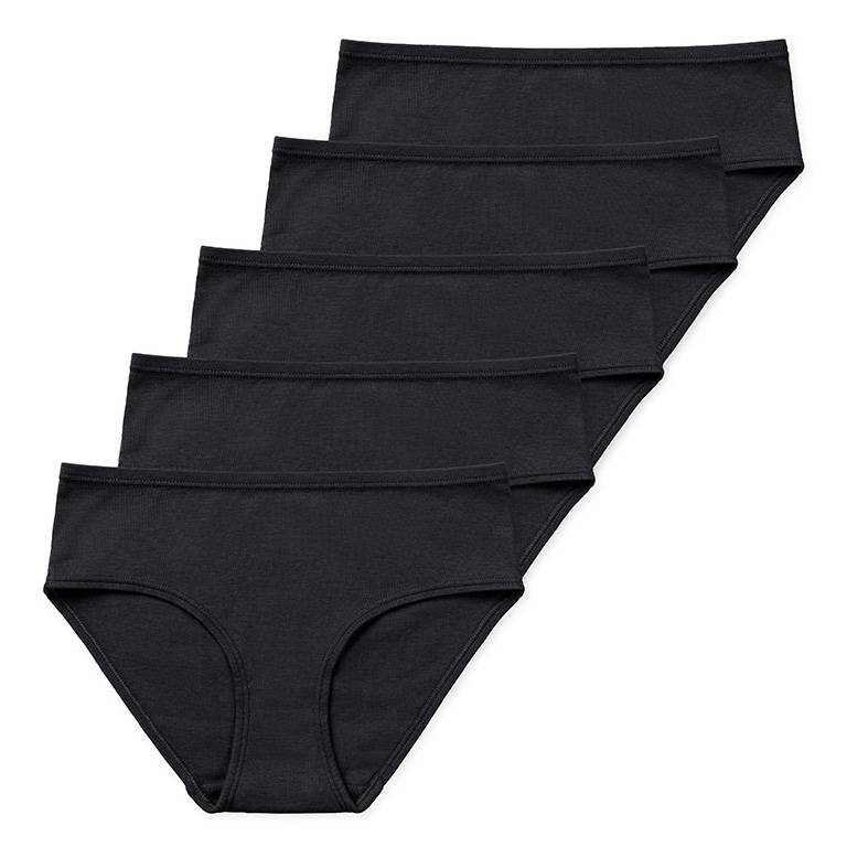 Gracie Tween Organic Briefs - Black