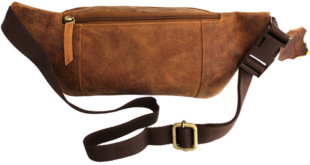 Quality Full Grain Hunter Leather Waist Bag Style 72003 - Image 5