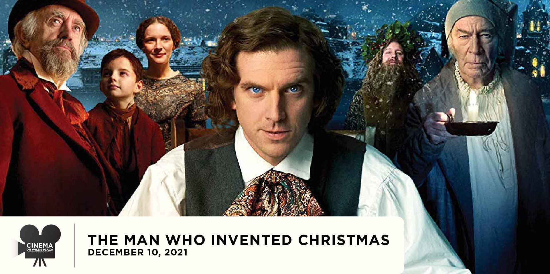 Cinema on Will's Plaza | The Man Who Invented Christmas promotional image