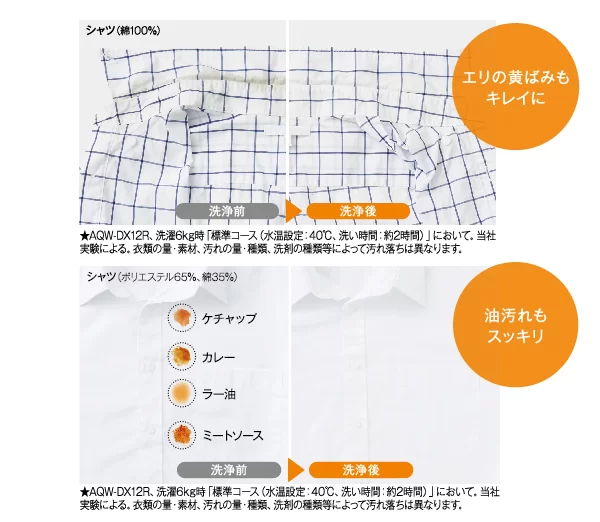 お湯洗いモードで酵素の力を活性化