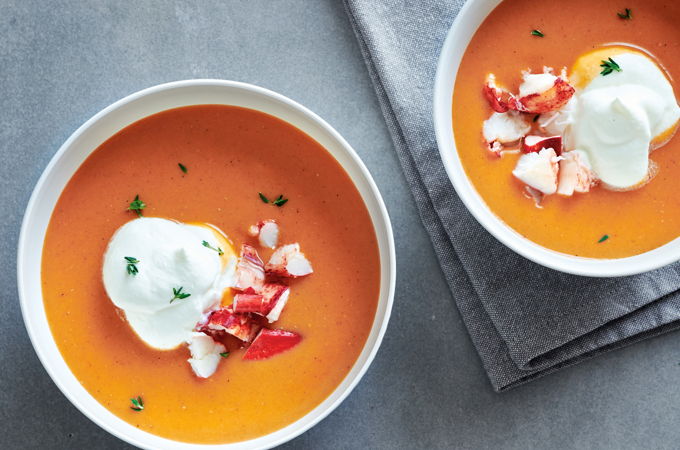 Bisque de homard simplifiée