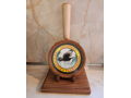 NWTF Glass call with vintage Flying Turkey Logo with Striker and Display Stand