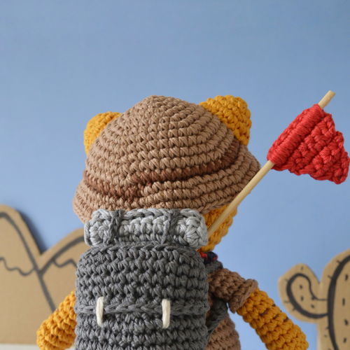 Leopoldo the Tiger Scout Amigurumi Tutorial Crochet Pattern