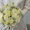 Classic All White Bridal Bouquet