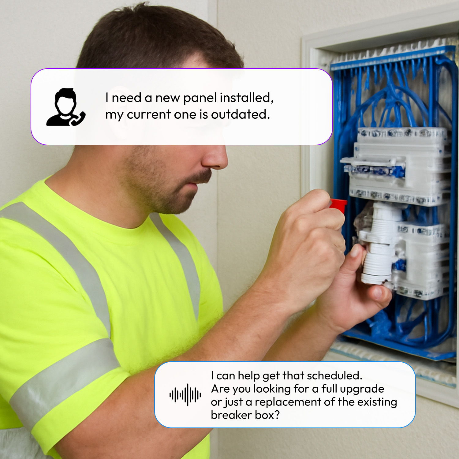 AI Answering Service for Electricians Support