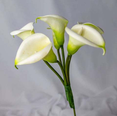 White Buttonhole Calla Lily -Realistic Artificial Flowers - Image 2