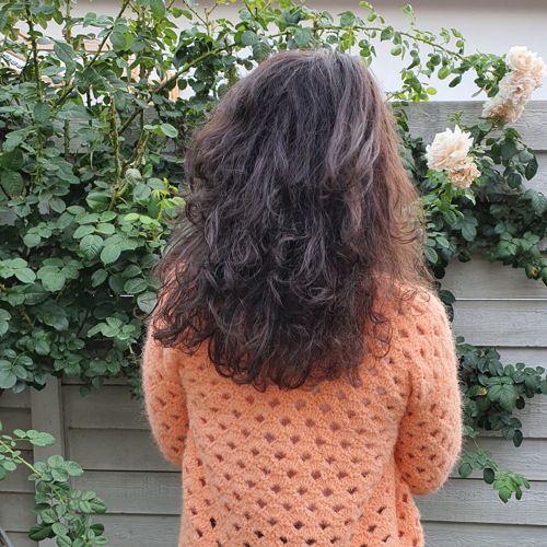 Cardigan simple and easy with arcade stitch