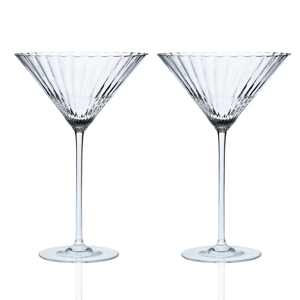 Quinn Clear Martini Glasses, Set of 2