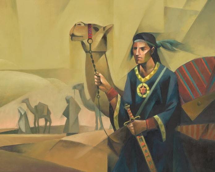 Modern lds painting of Nephi.