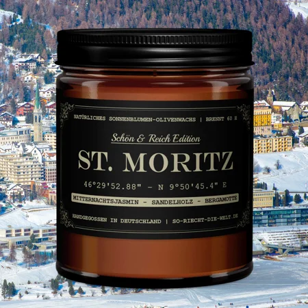 St. Moritz Kerze - Schön & Reich Edition - Mitternachtsjasmin