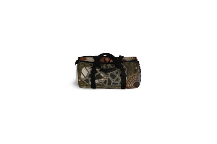 Artistic Duffel Bag, Geometric Print, 100% Polyester Oxford Canvas Earth colours and comfort - Image 3