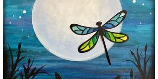 " Moonlit Dragonflies - Painting Class! promotional image