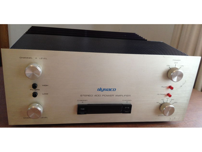 Dynaco Stereo 400 solid state amplifier, professionally serviced, works great, no problems