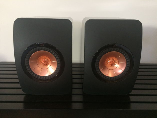 KEF LS50 Black/Gold pair with very little use.