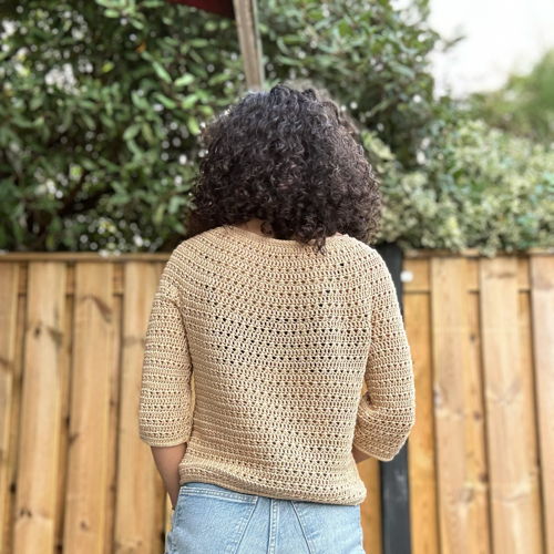 Haak een vlekkeloze ronde juk trui // Koraal trui