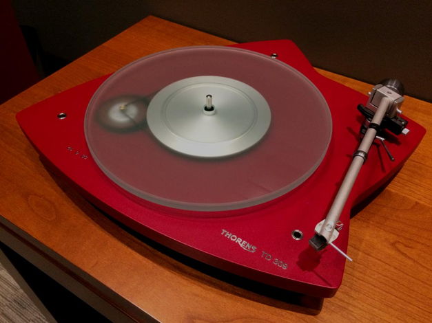 Thorens TD 309 Turntable - Deep Red w/ Accys