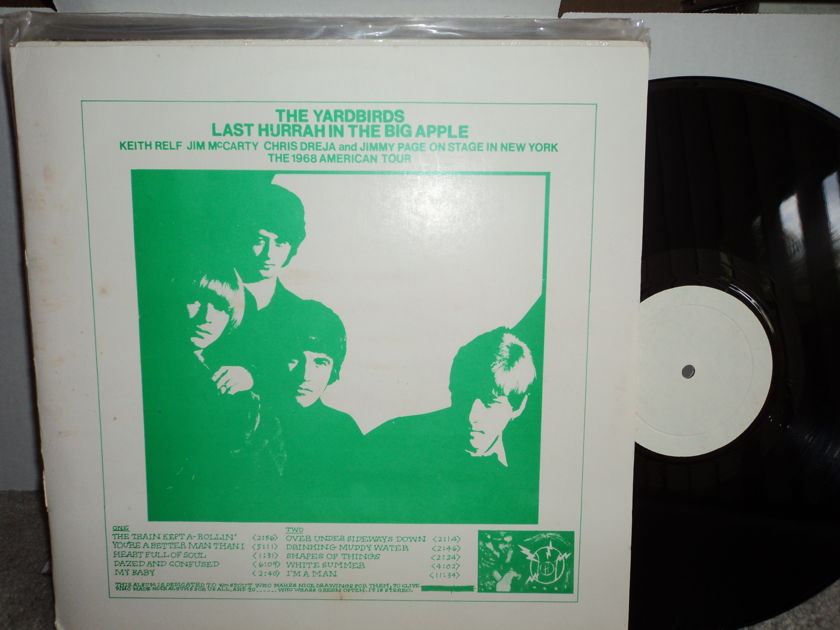 The Yardbirds Jimmy Page / Keith Relf - Last Hurrah In The Big Apple Rare 1968 American Tour white label