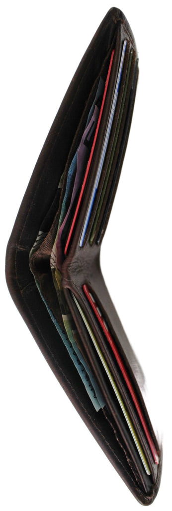 RFID Genuine Leather Wallet Oil Pull Up Leather Style 12063 - Image 2