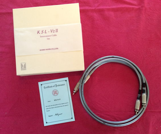 Kondo VZII (Silver) 1m Interconnects PRICE REDUCED to $850