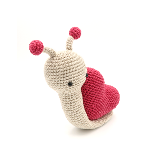 Valentine Snail, Crochet Pattern, Amigurumi