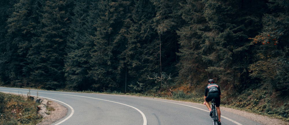 a person riding an electric road bike