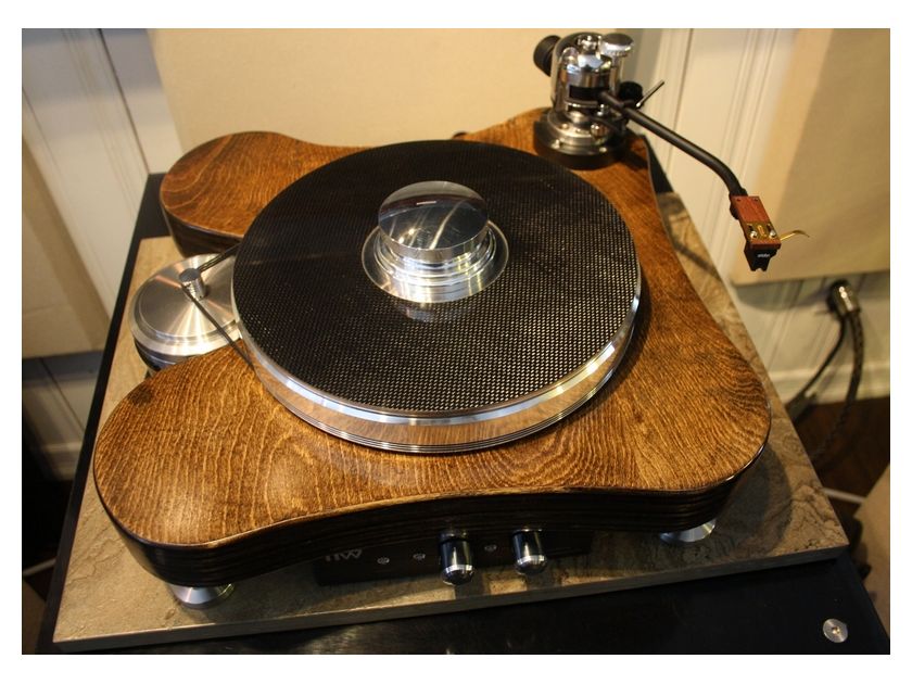 TTW Audio NEW Gorgeous "Classic Look" AVRO Supreme turntable-tone arm-Outer Ring & Center Weight