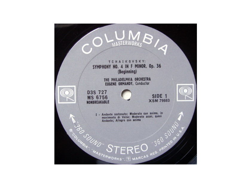 Columbia 2-EYE / EUGENE ORMANDY, - Tchaikovsky Symphony No.4, NM-!