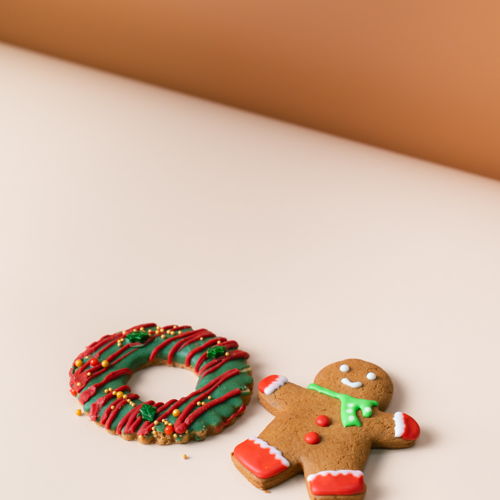 Hand-iced gingerbread cookies