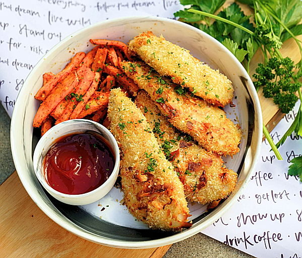 Photo of Chicken Tender Meal with Salad, Fries & Cookies 