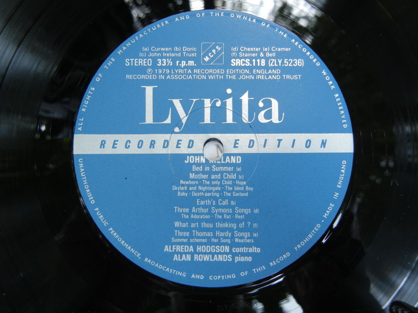 John Ireland - Songs Volume 3 Lyrita Stereo SRCS 118