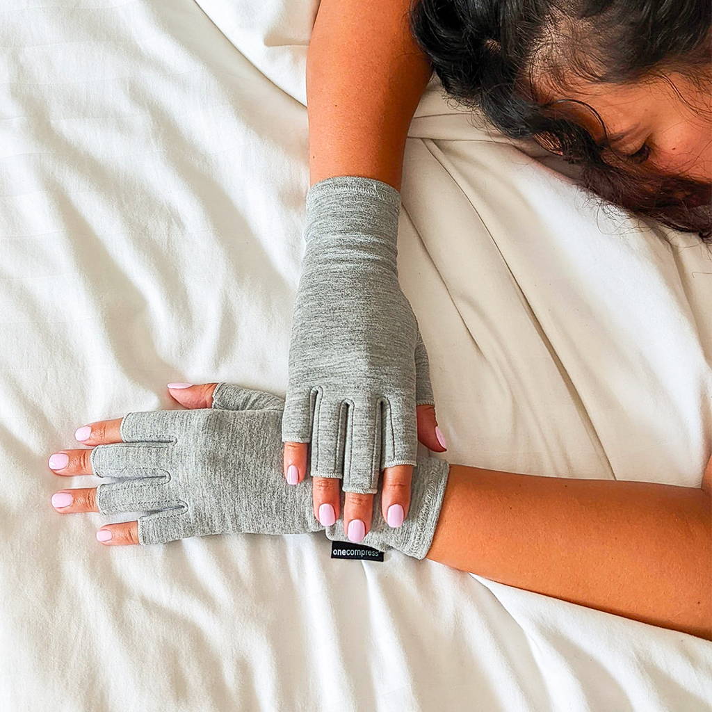 relieve foot pains, onecompress bamboo footsleeves, sad woman