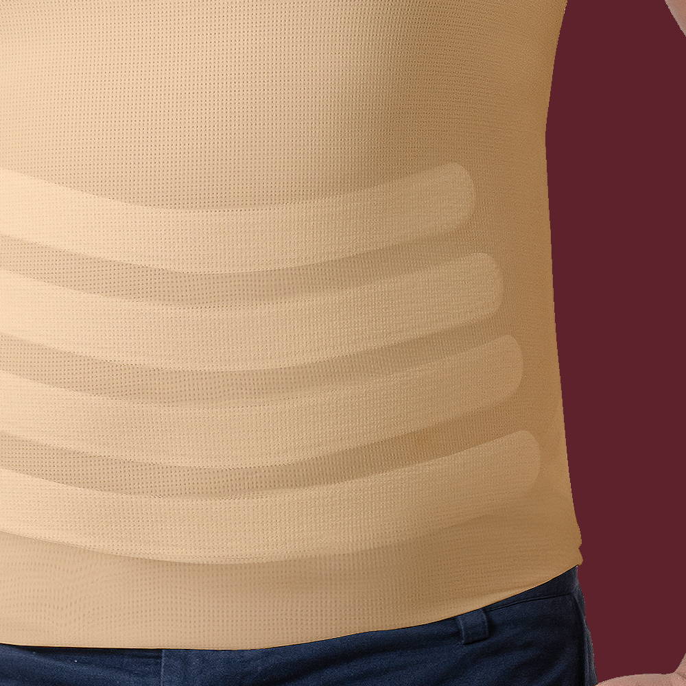 anti-roll fit vest shapewear for men