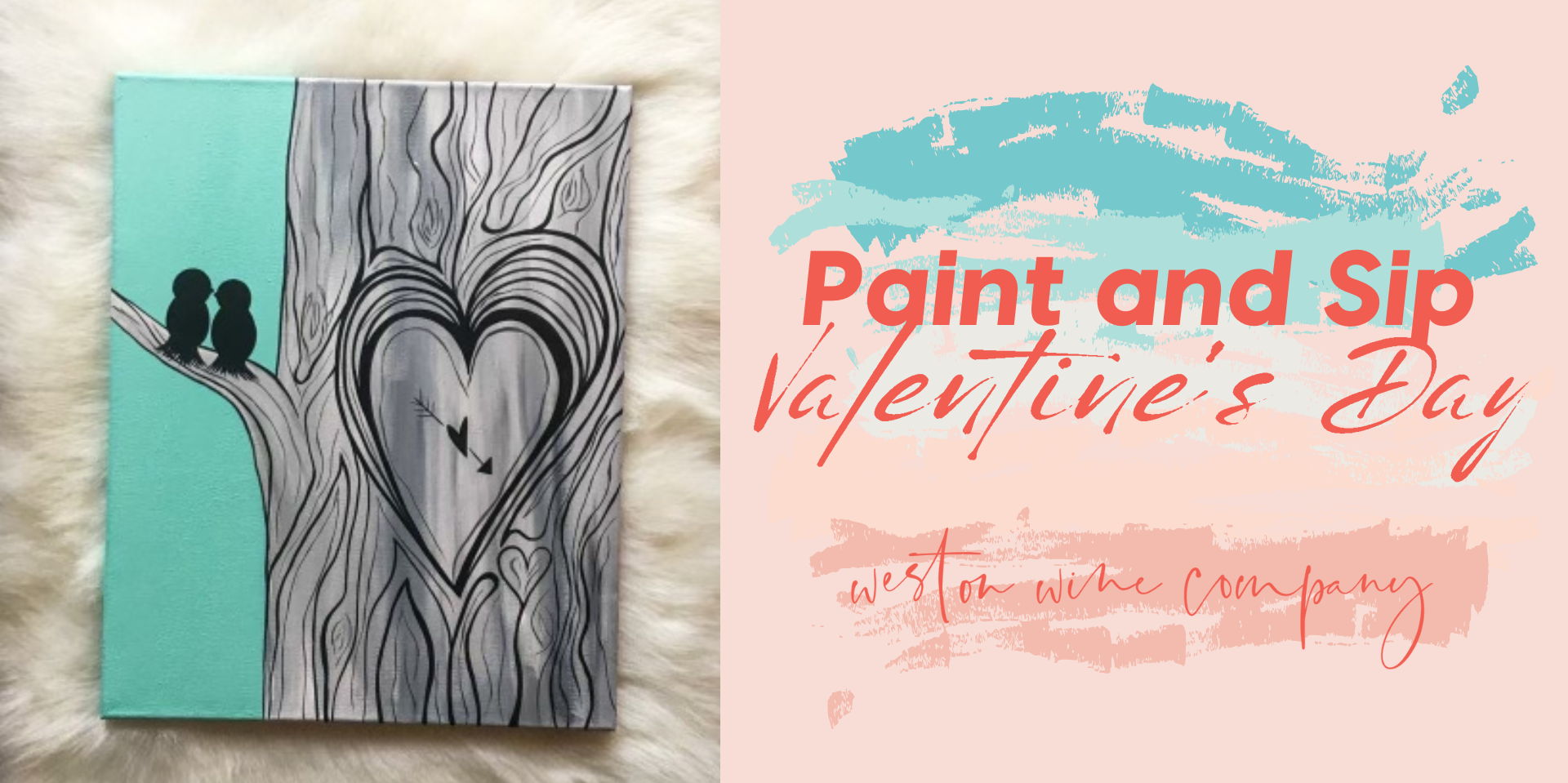 Valentine's Day Paint & Sip promotional image