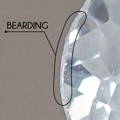 diamond imperfection chart and picture: bearding