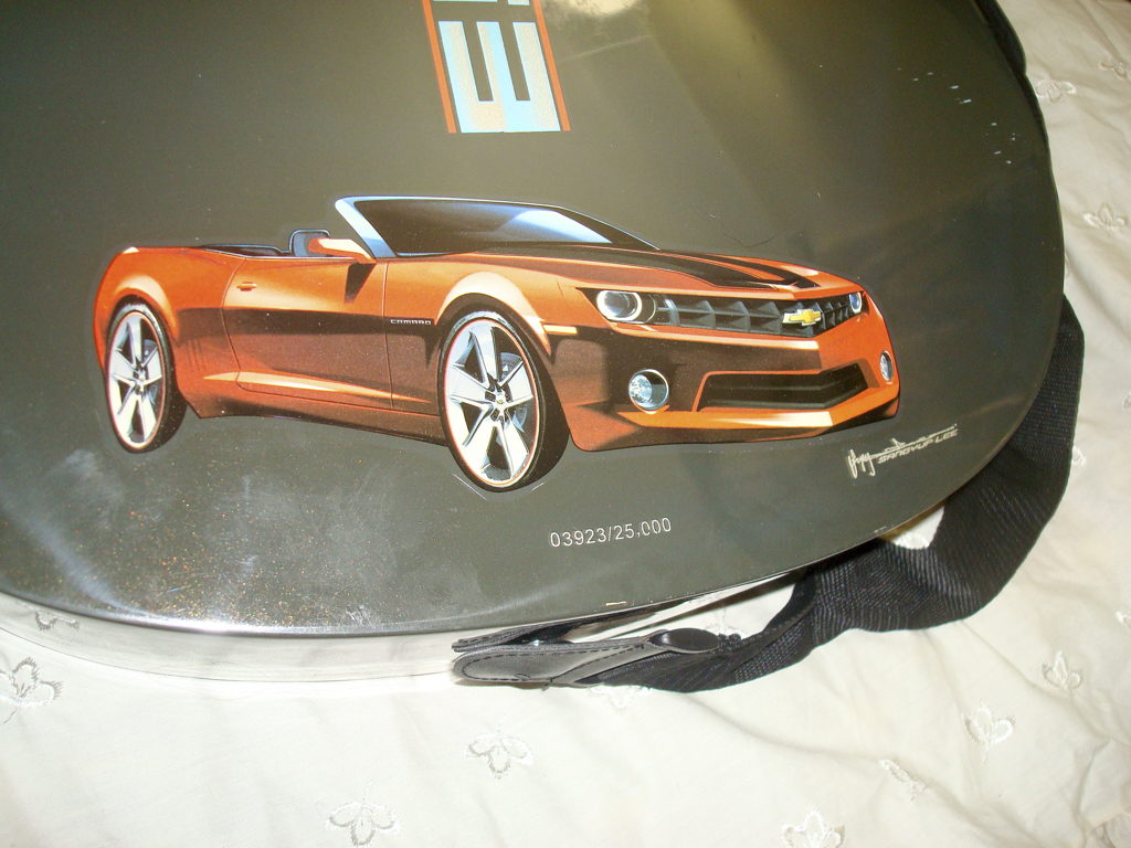 Esteban guitar with a Chevrolet Camero sports-car graphic | www ...