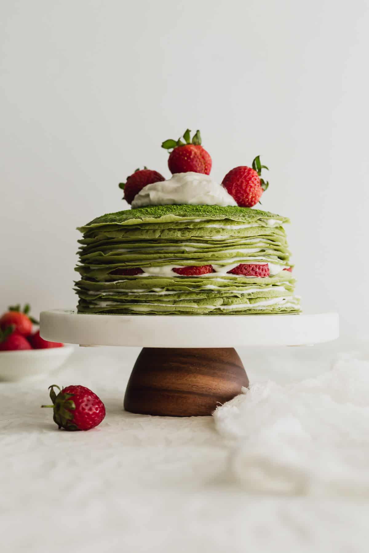 Matcha Mille Crepe Cake | Sift & Simmer