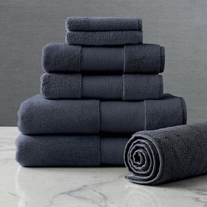 Frontgate Resort Bath Towel & Mat Set, Indigo